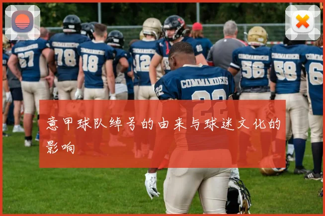 意甲球队绰号的由来与球迷文化的影响